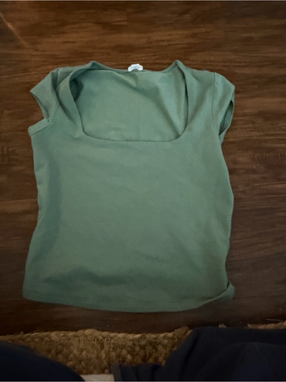 garage square neck top